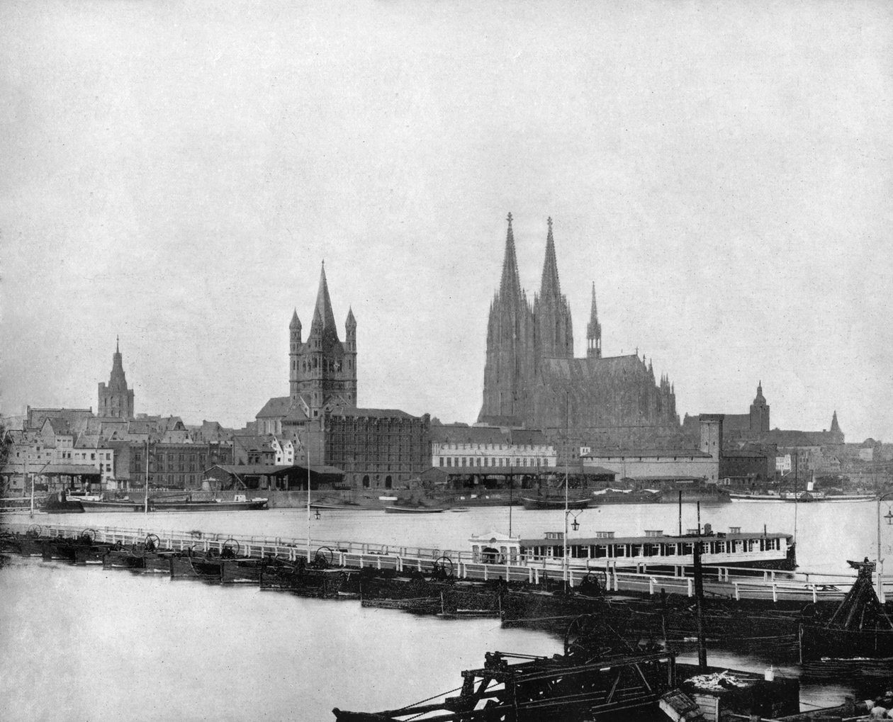 A Rajna Kölnben, Németországban, 1893. alkotó: John L. Stoddard