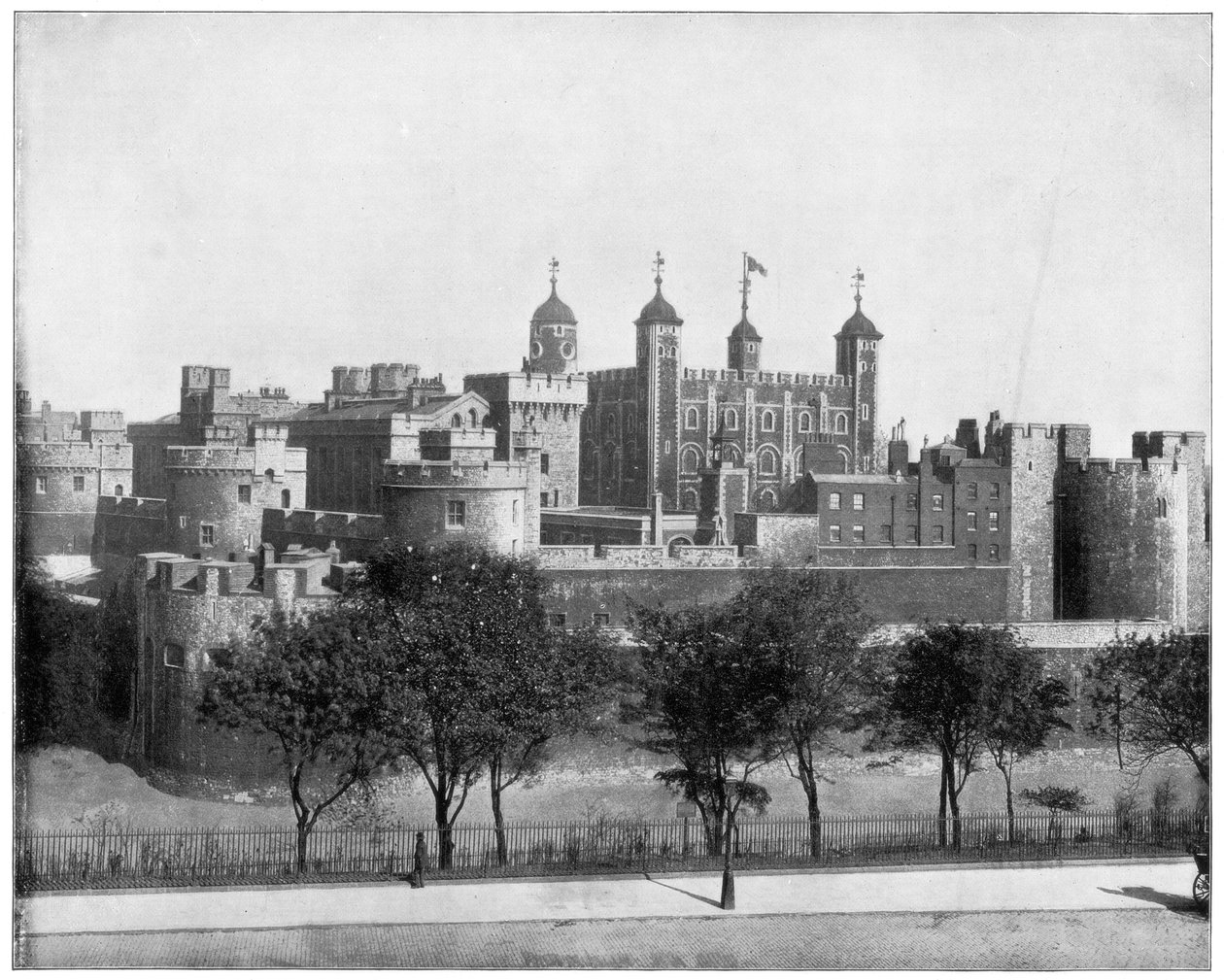 A londoni Tower, Anglia, 19. század vége. alkotó: John L. Stoddard
