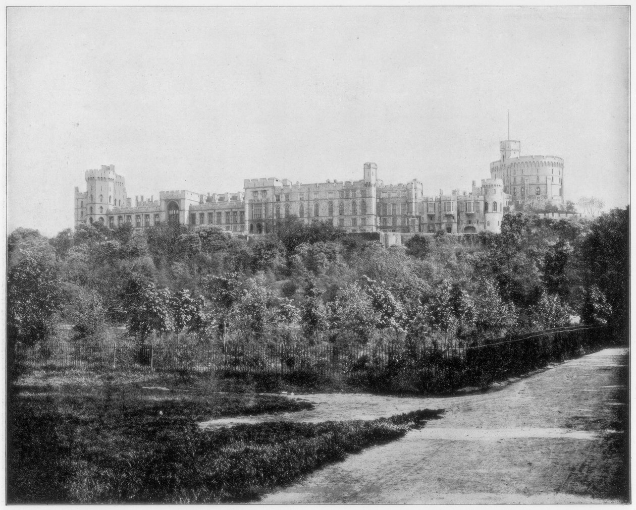 Windsori kastély, Anglia, 19. század vége. alkotó: John L. Stoddard