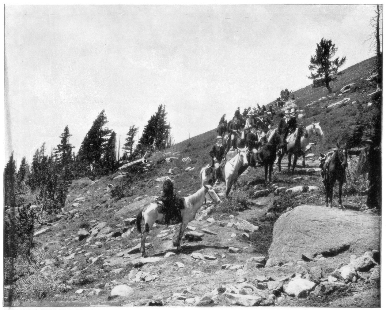 Windy Point, Pikes Peak, Colorado, 19. század vége. alkotó: John L. Stoddard