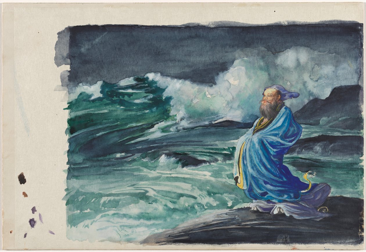 Egy Rishi vihart kavar, 1897. alkotó: John La Farge