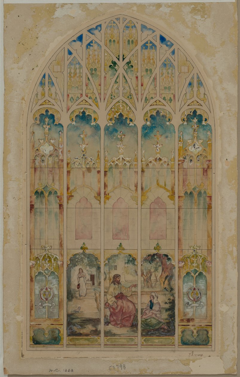 Kápolna ablaka. alkotó: John La Farge