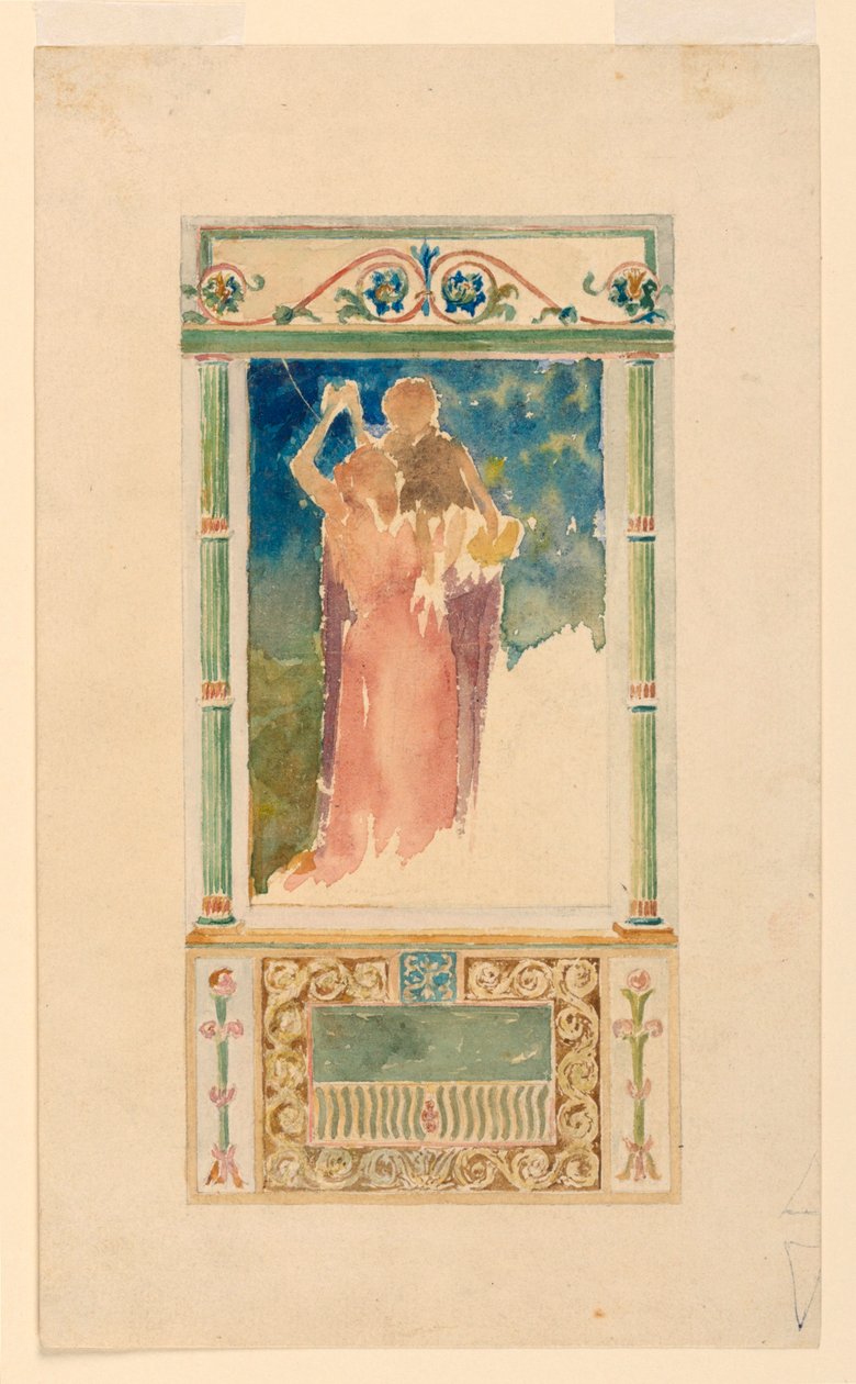 Tervezés emlékablakhoz alkotó: John La Farge
