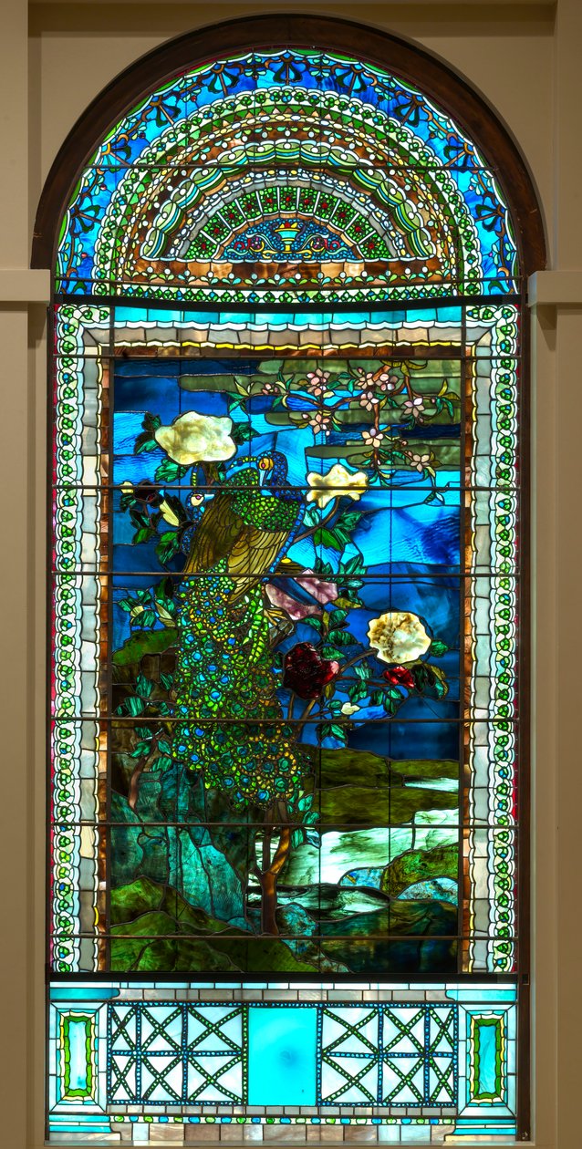 Pávák és bazsarózsák II alkotó: John La Farge