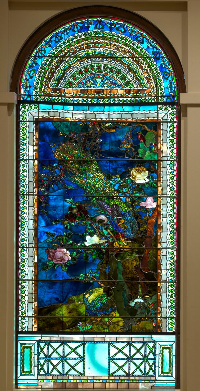 Pávák és bazsarózsák I alkotó: John La Farge