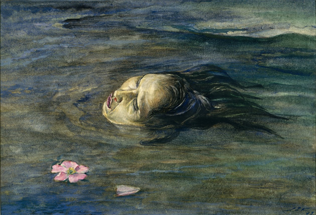 A furcsa dolog Kis Kiosai látott a folyóban, 1897. alkotó: John La Farge