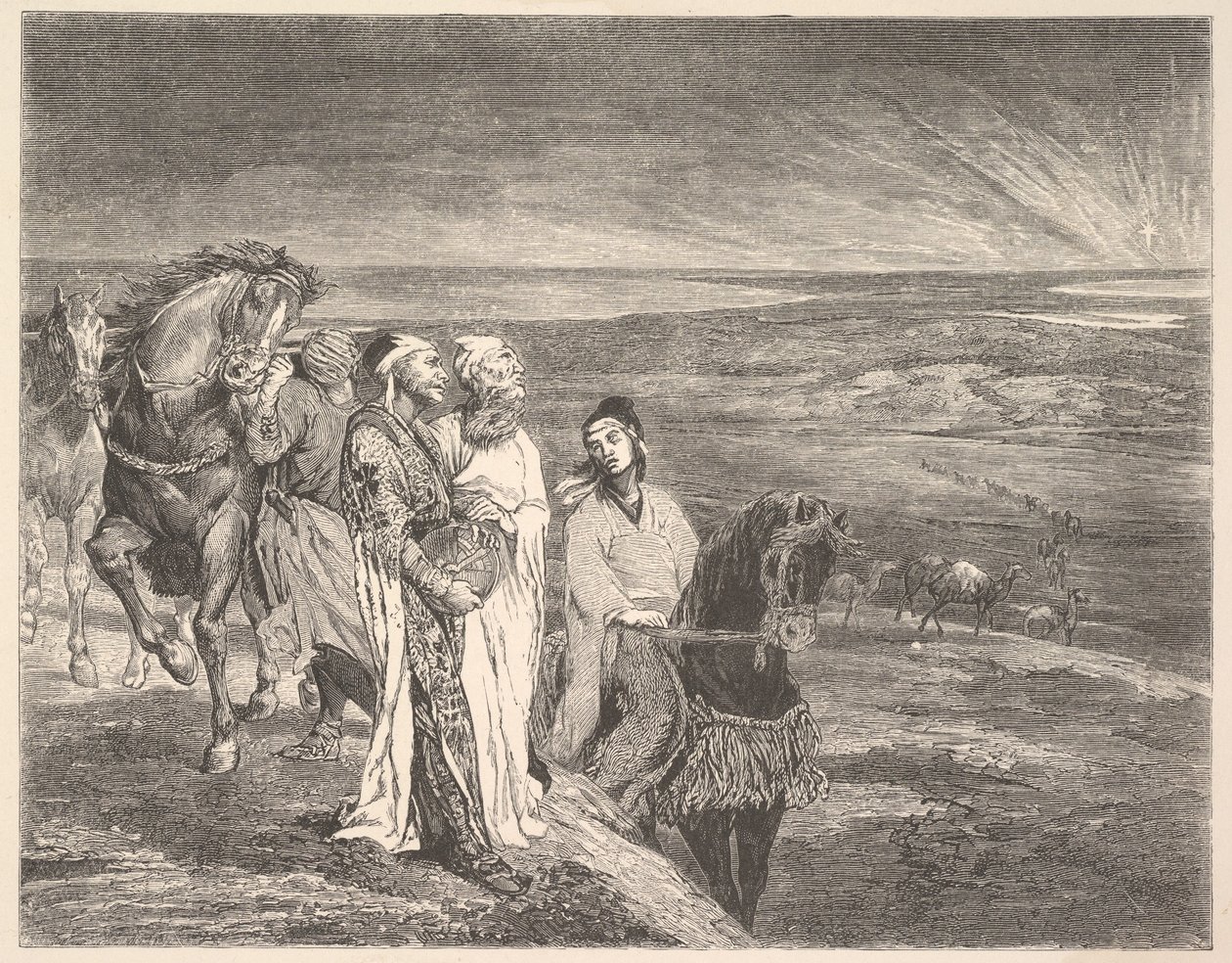 Kelet bölcsei, 1868. alkotó: John La Farge