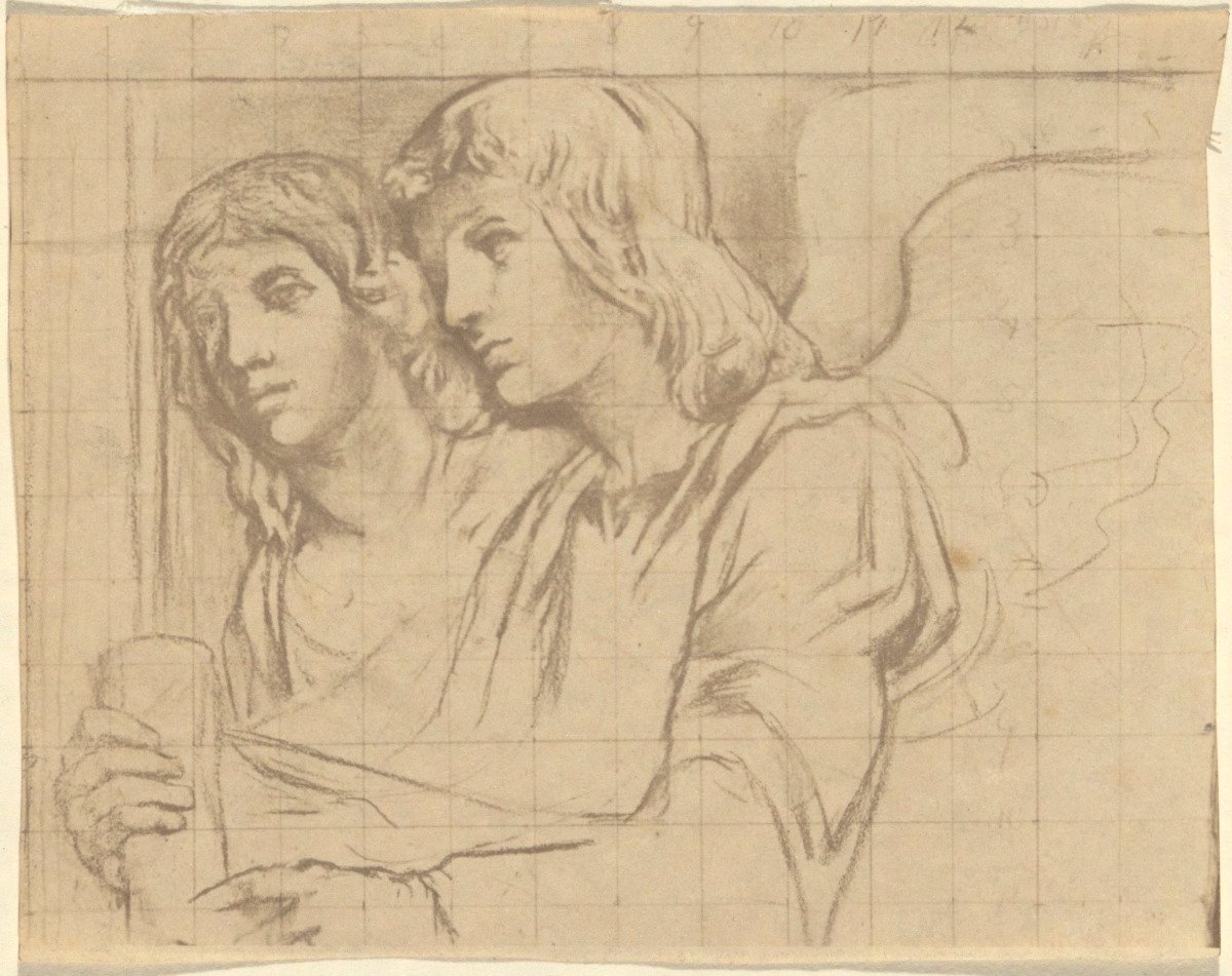 Two Angels for Trinity Church, Boston alkotó: John La Farge
