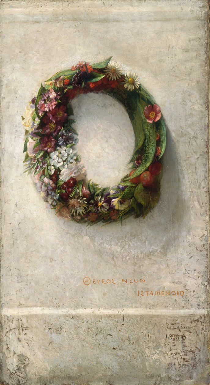 Virágkoszorú, 1866. alkotó: John La Farge