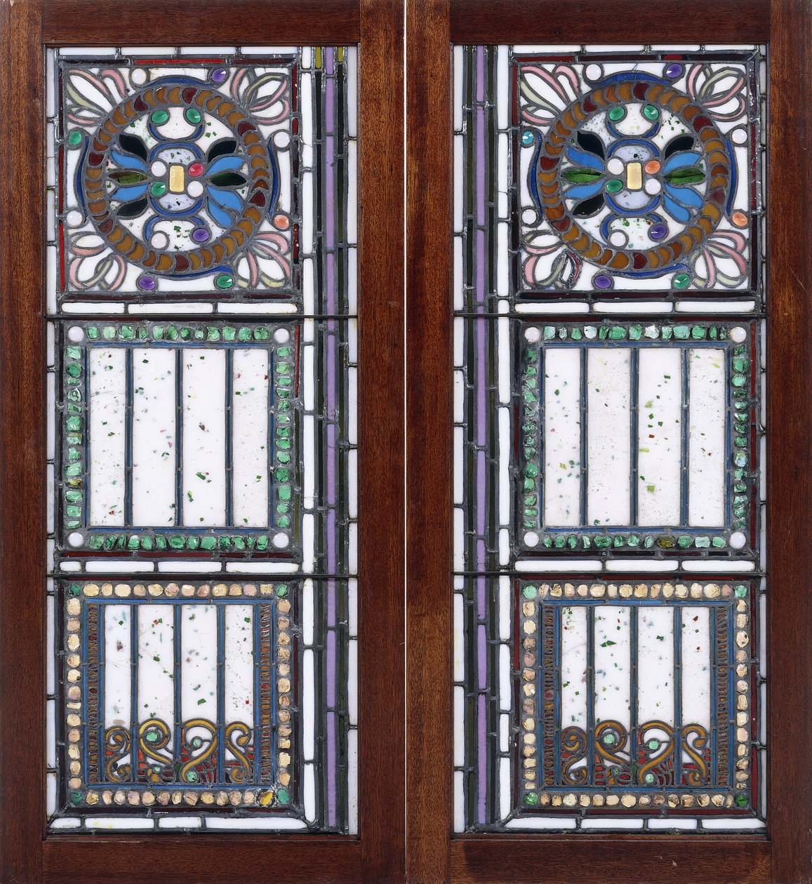 Egy pár ólomüveg ablak, alkotó: John La Farge or Lafarge