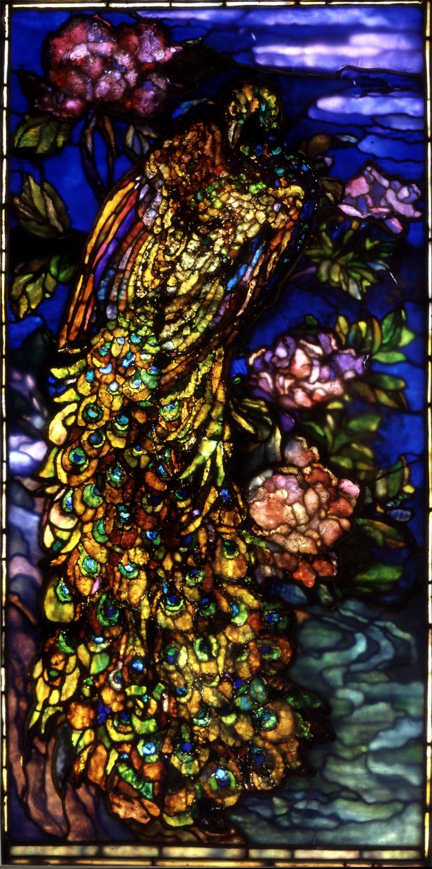 Pávaablak, 1892-1908 alkotó: John La Farge or Lafarge