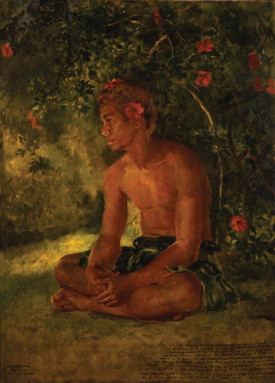 Maua vázlata, Apia. Hajóink egyik legénysége, 1891 alkotó: John La Farge or Lafarge