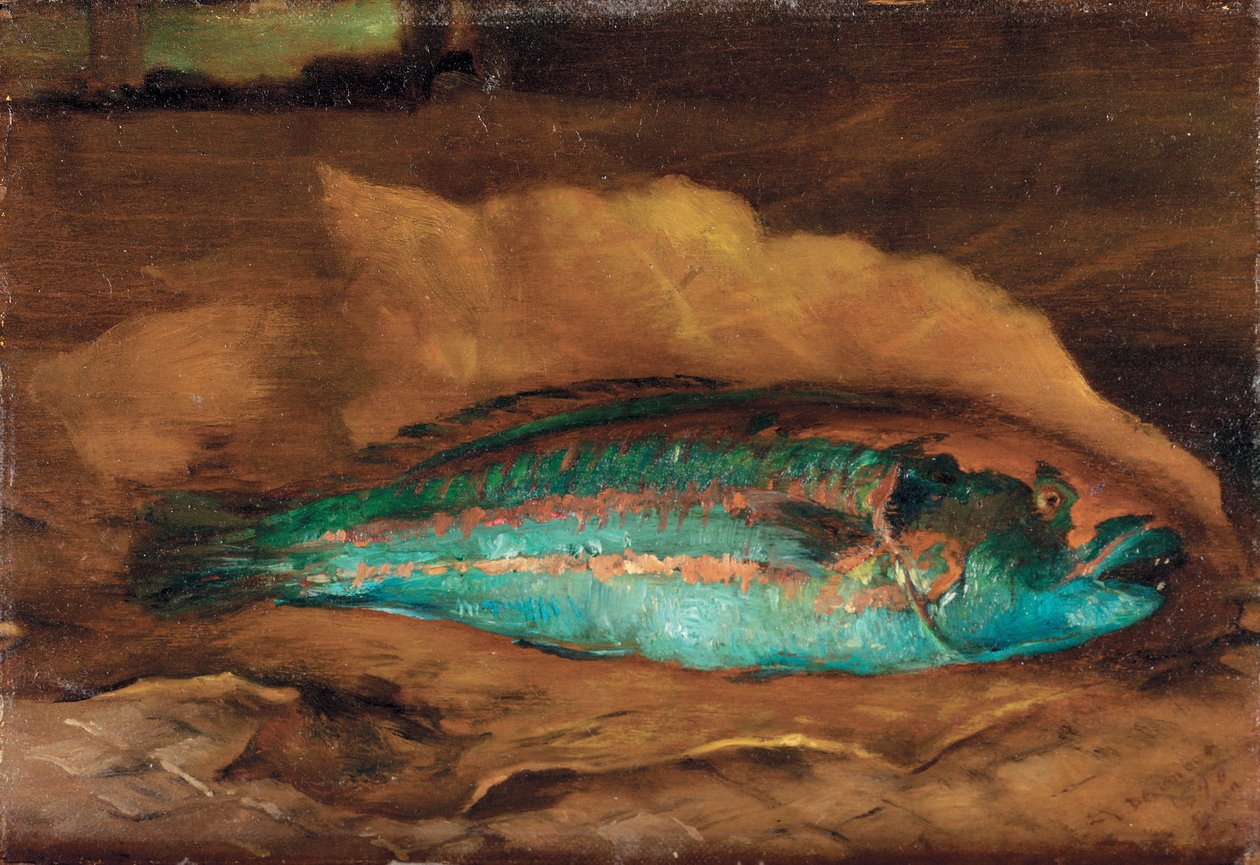 A papagájhal tanulmányozása, Szamoa, 1890 alkotó: John La Farge or Lafarge