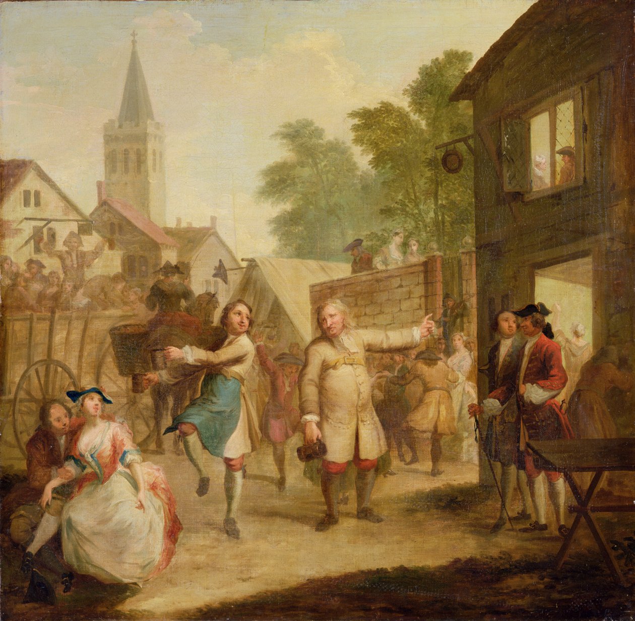Hob apja ellenére tovább táncol, 1726 körül (olaj, vászon) alkotó: John Laguerre