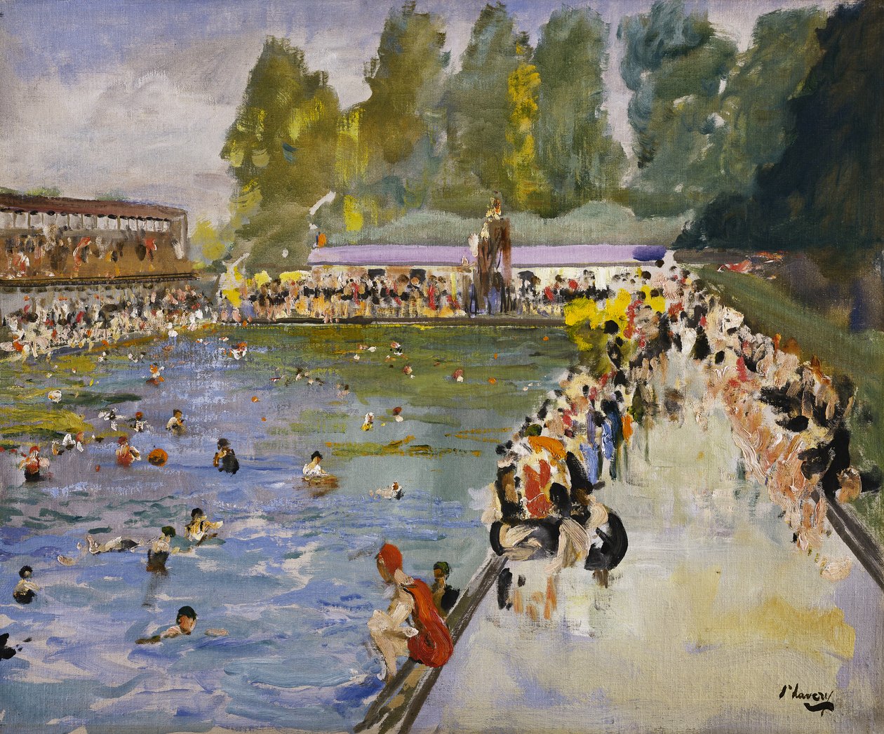 Chiswick Baths, 1929 körül (olaj, vászon) alkotó: John Lavery