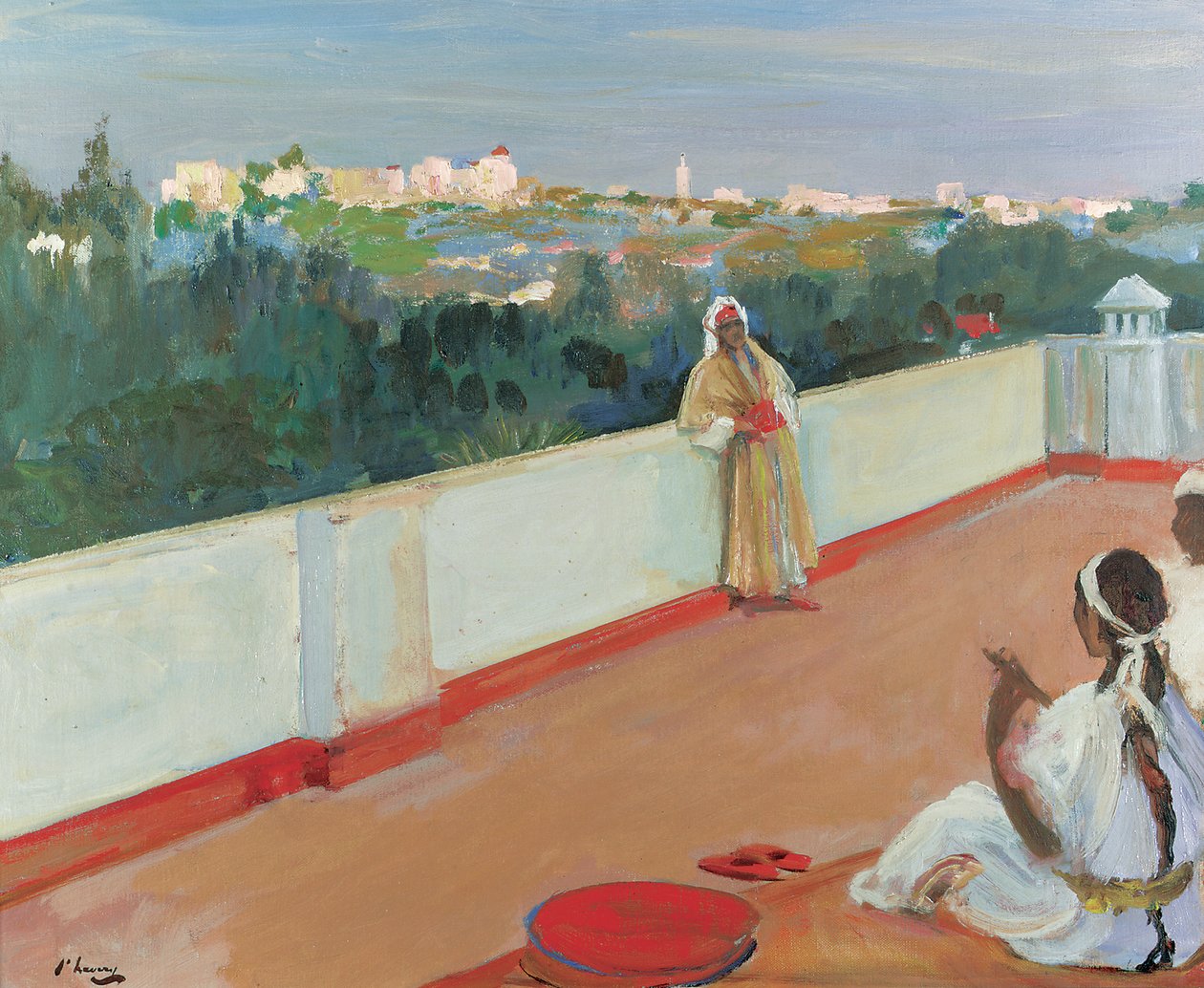 Este a ház tetején, Tanger (olaj, vászon) alkotó: John Lavery
