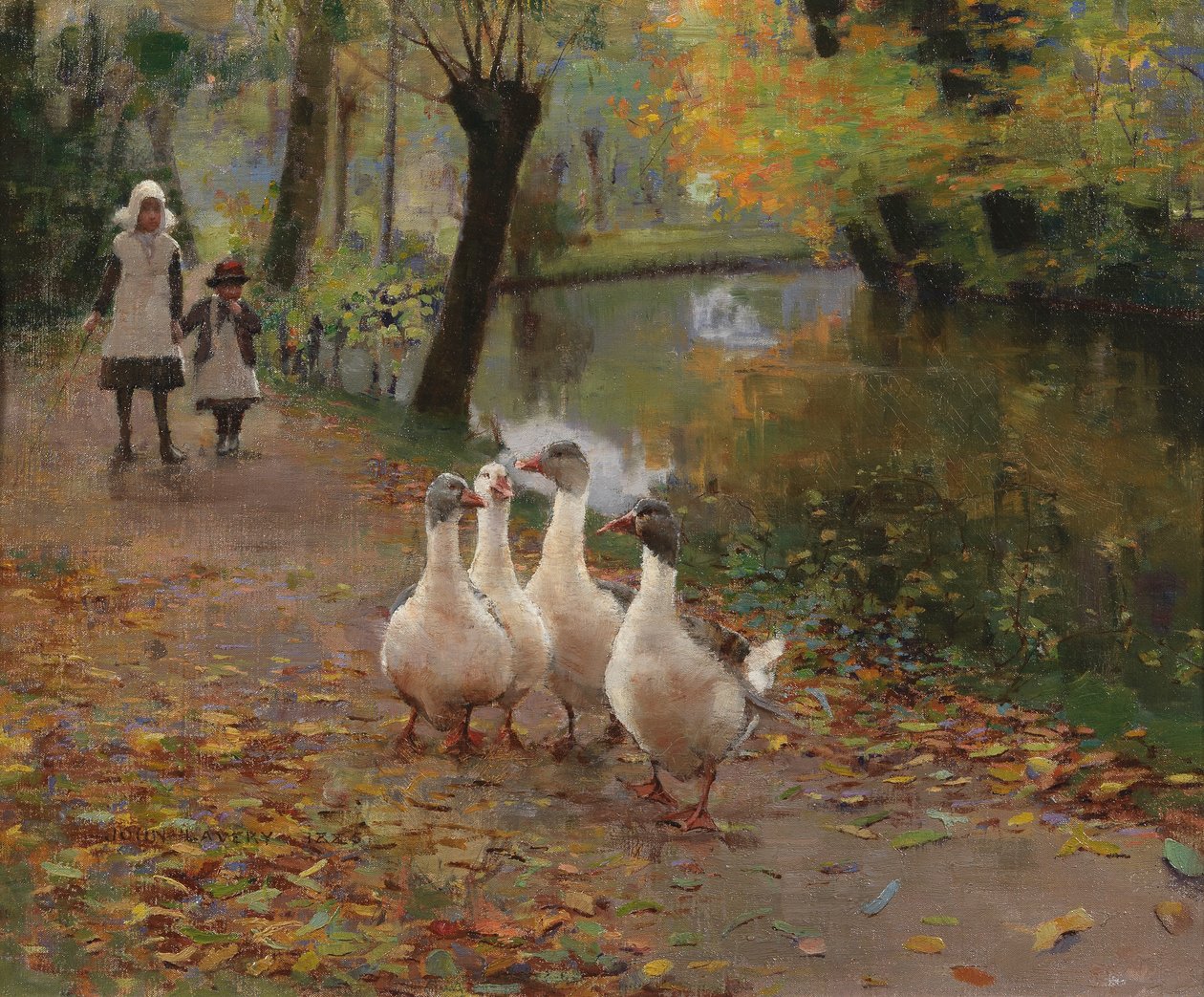 Libalányok, 1885 alkotó: John Lavery