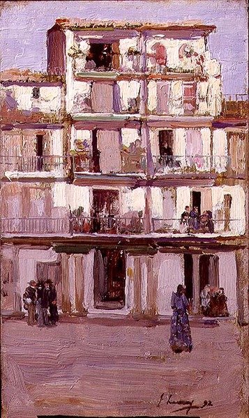 Ház Tangerben (olaj, vászon) alkotó: John Lavery