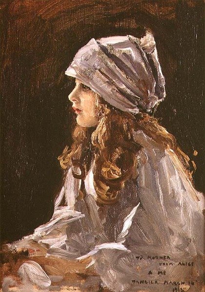 A művész lányának, Alice-nek portréja alkotó: John Lavery