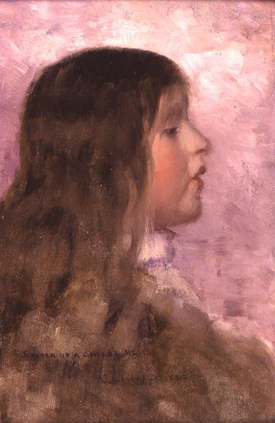 Egy gyermekfej vázlata alkotó: John Lavery