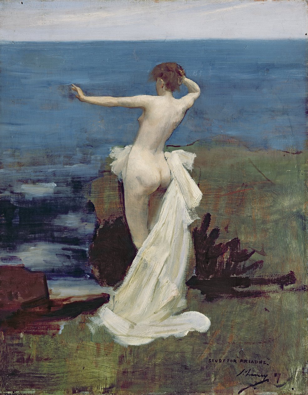 Tanulmány Ariadnénak, 1907 alkotó: John Lavery