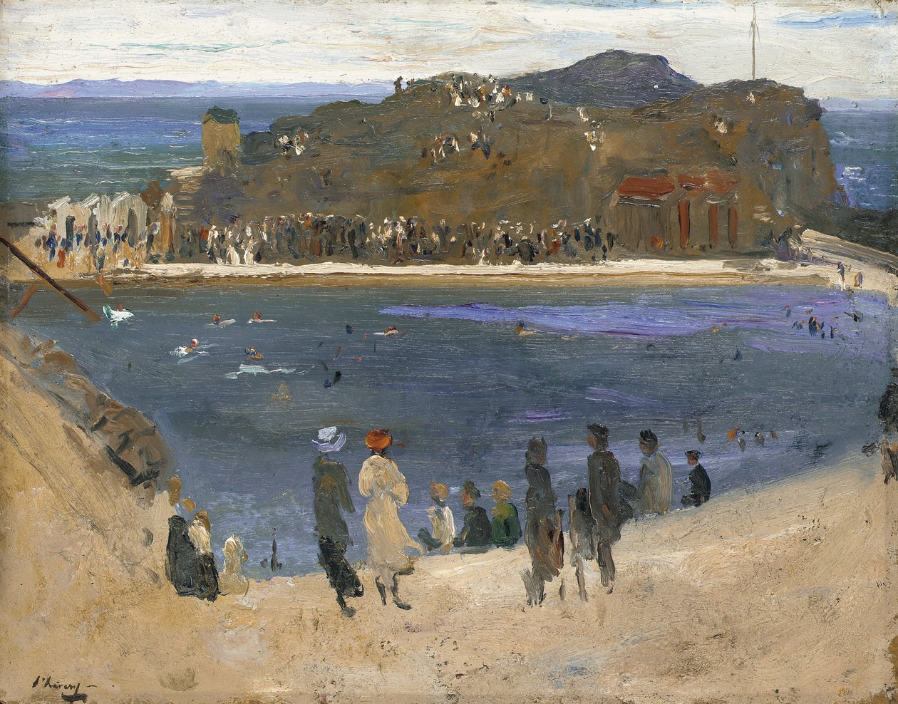 The Bathing Pool, North Berwick alkotó: John Lavery