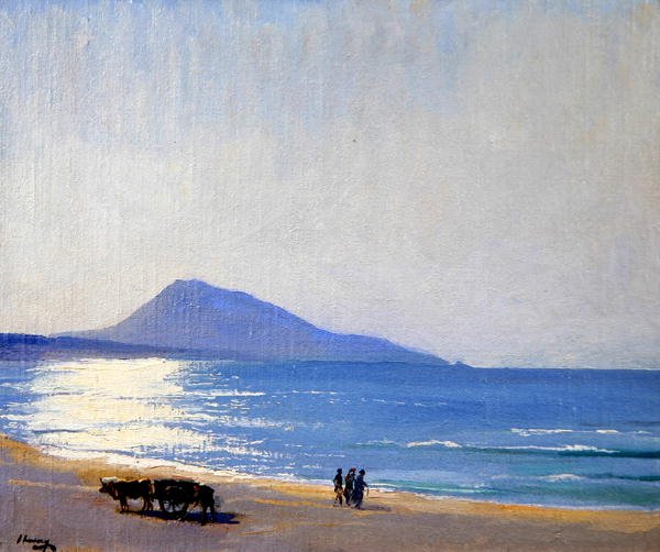 The Beach, Tanger (olaj, vászon) alkotó: John Lavery