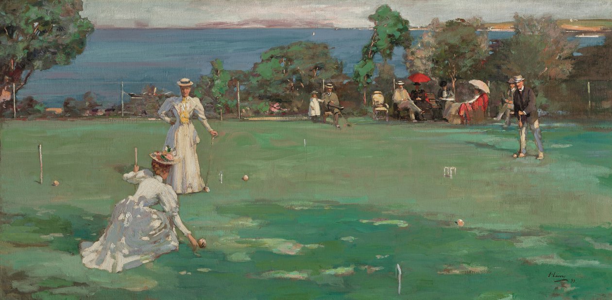 A krokett parti alkotó: John Lavery