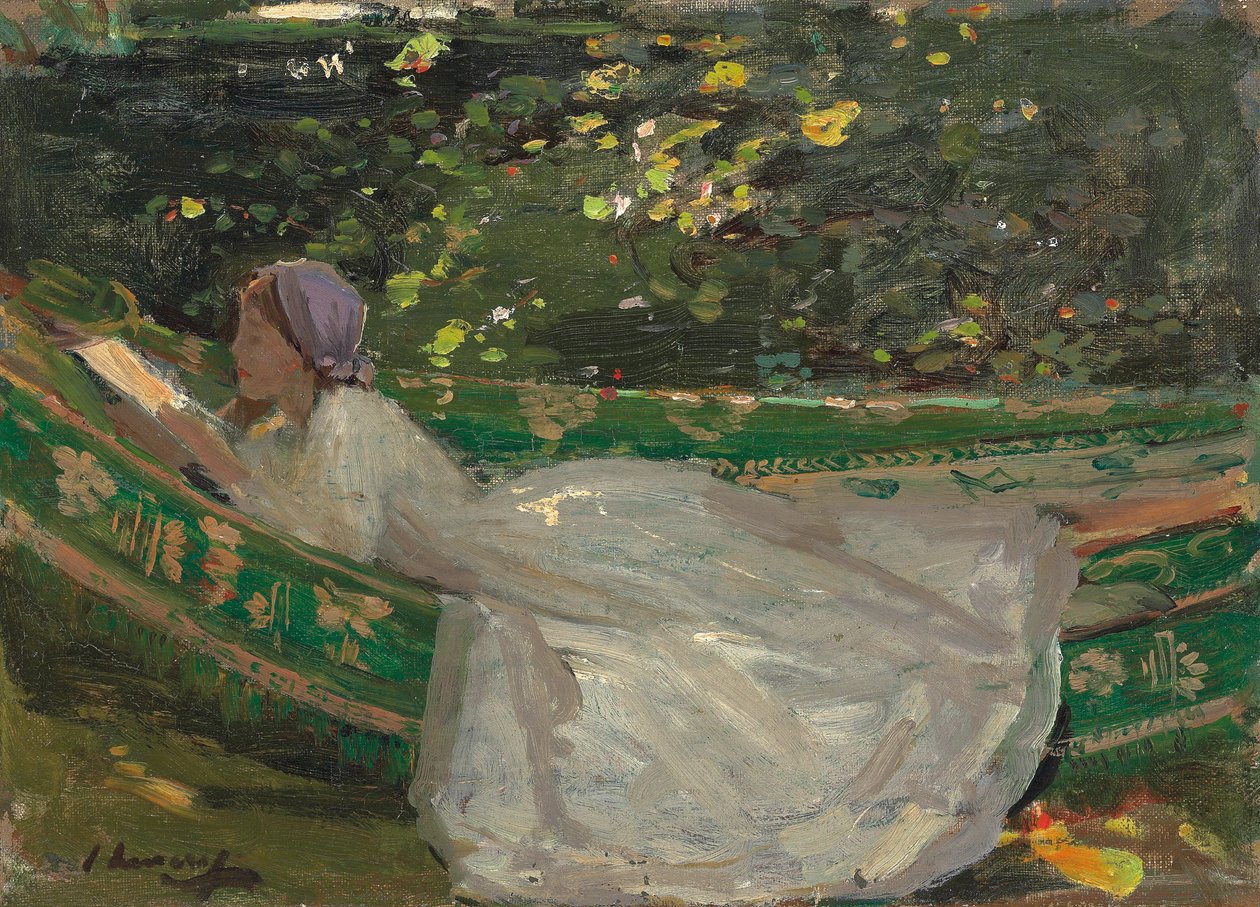 A zöld függőágy, 1905 körüli (olaj, vászon) alkotó: John Lavery