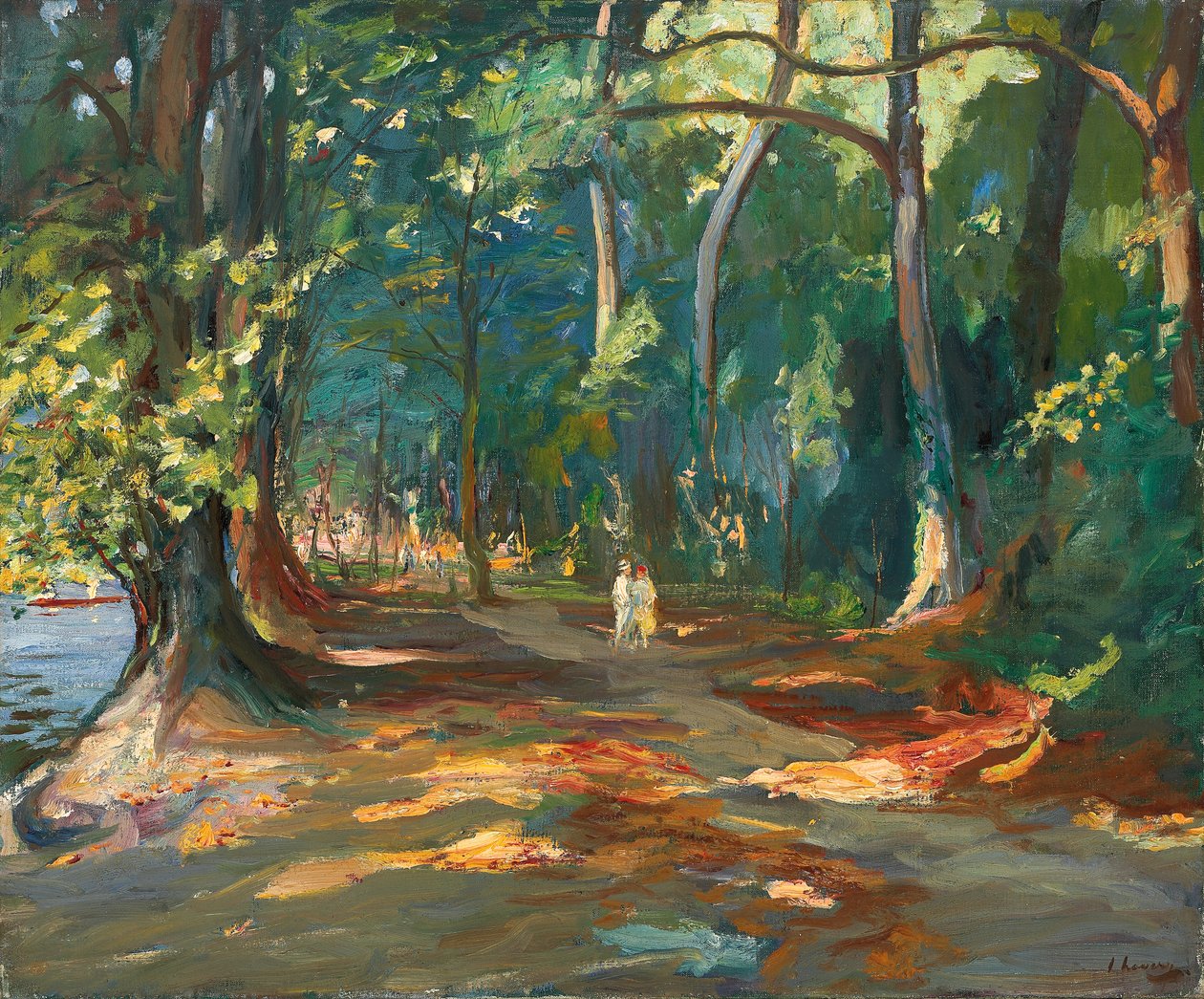 Az ösvény a folyó mellett, Maidenhead alkotó: John Lavery