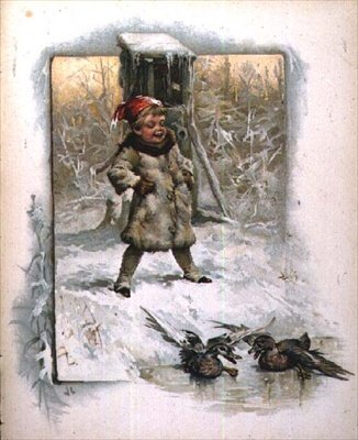 Jack Frost: Kisfiú kacsákat néz a jégen alkotó: John Lawson