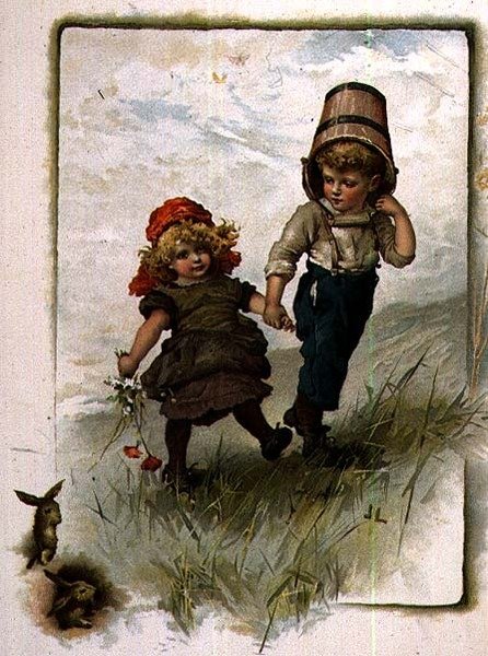 Jack és Jill, egy gyermek mondókák illusztrált könyvéből alkotó: John Lawson