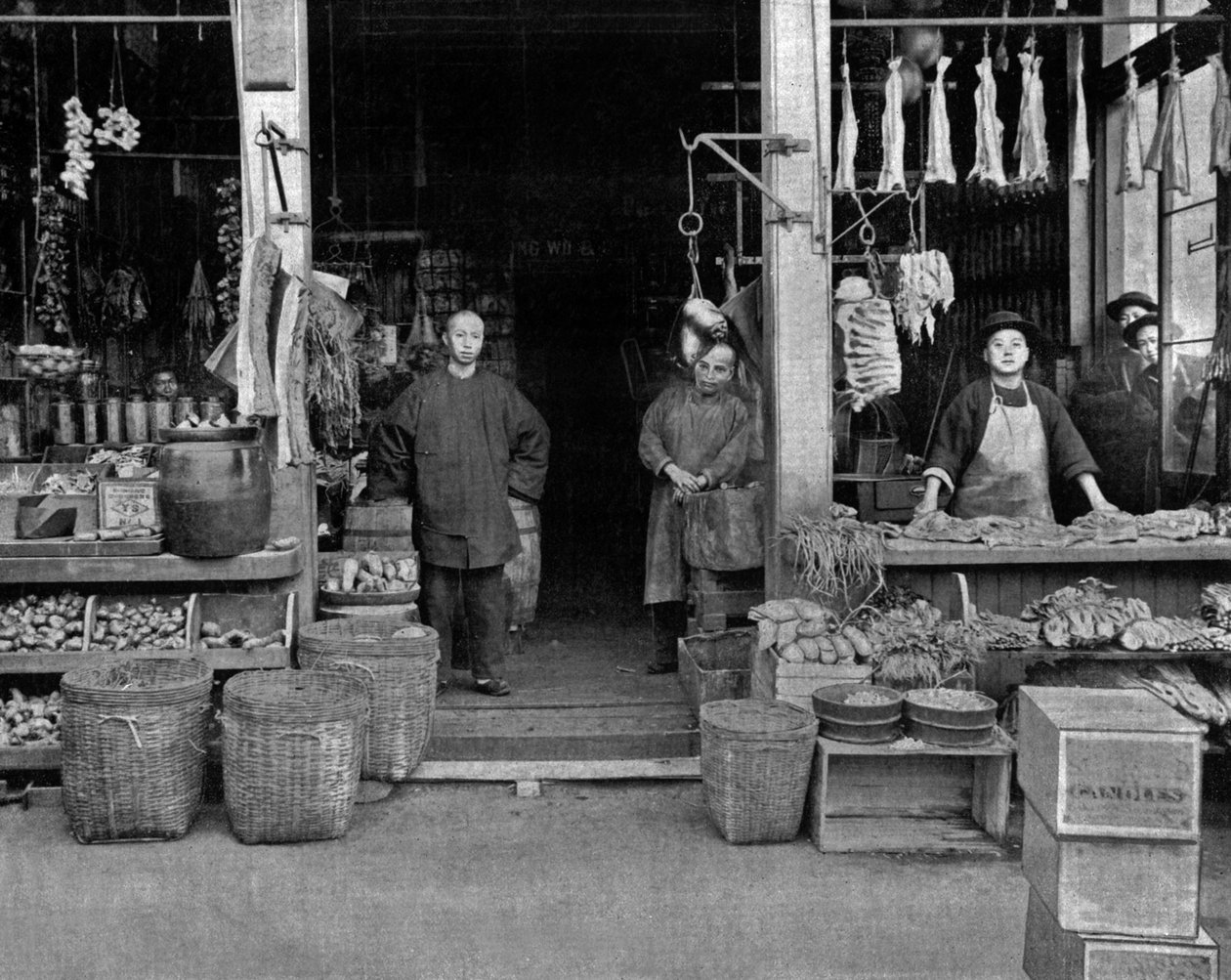 Kínai negyed San Franciscóban (f/w fotó) alkotó: John Lawson Stoddard