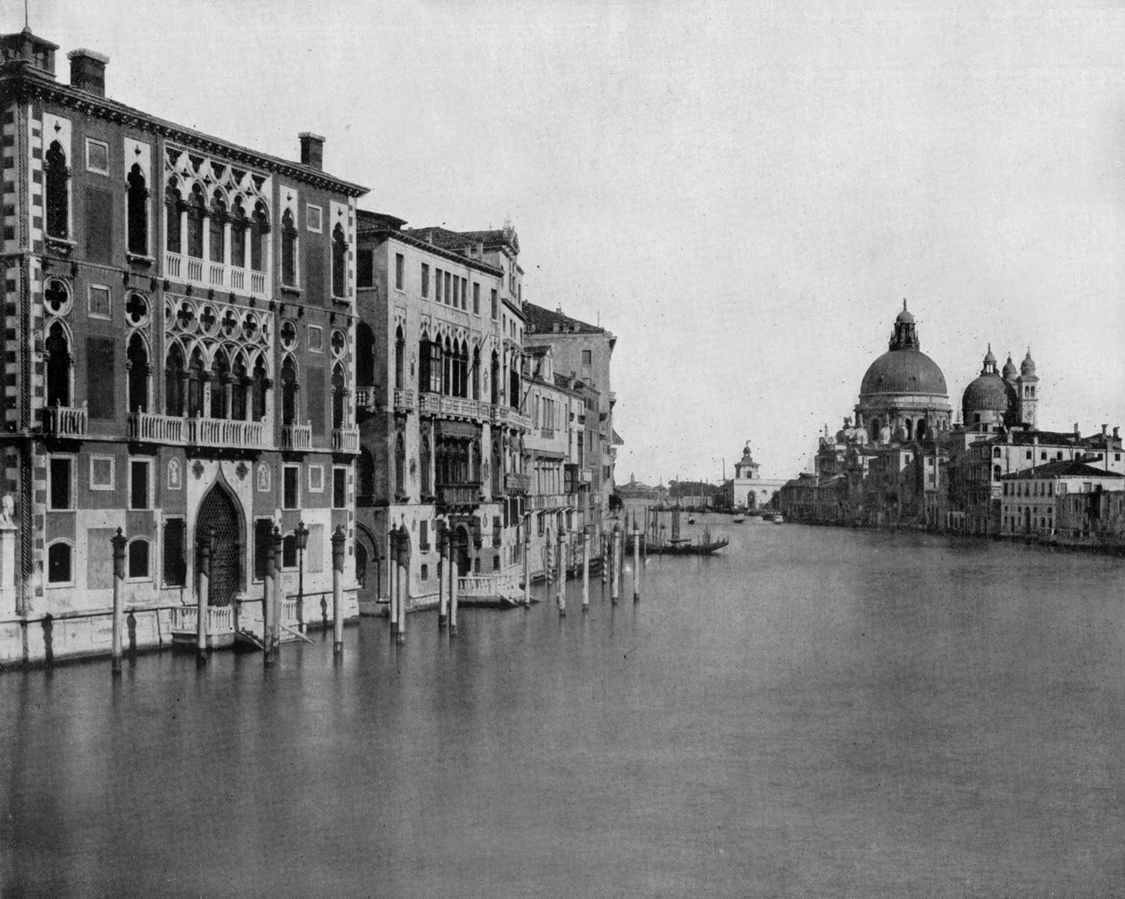 Canal Grande Velencében (f/w fotó) alkotó: John Lawson Stoddard