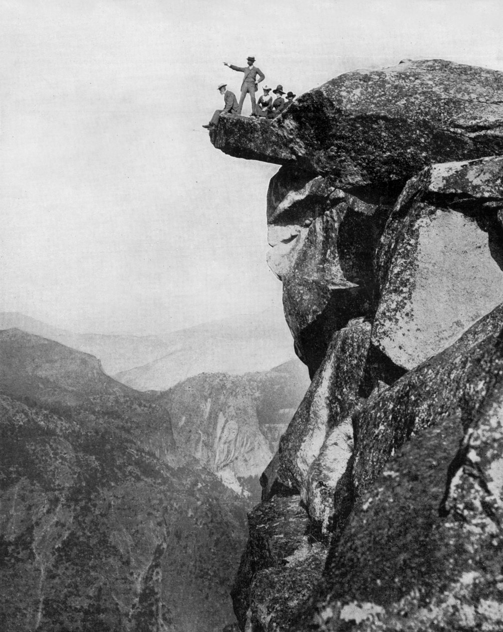 Yosemite Valley, Kalifornia, kb. 1890 (fekete-fehér fotó) alkotó: John Lawson Stoddard