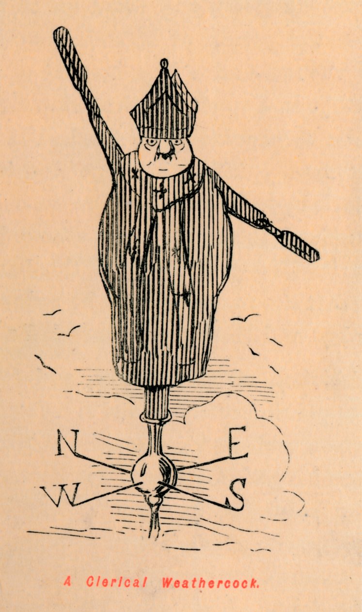 Egy papi szélkakas, c1860, c1860 alkotó: John Leech