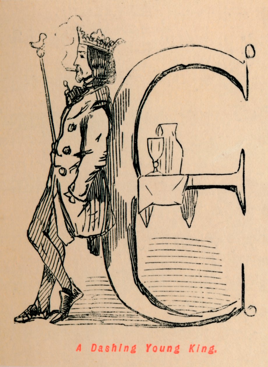 Egy lendületes fiatal király, c1860, c1860 alkotó: John Leech