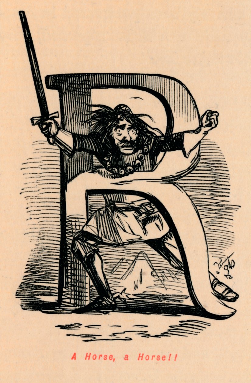 Egy ló, egy ló! !, alkotó: John Leech