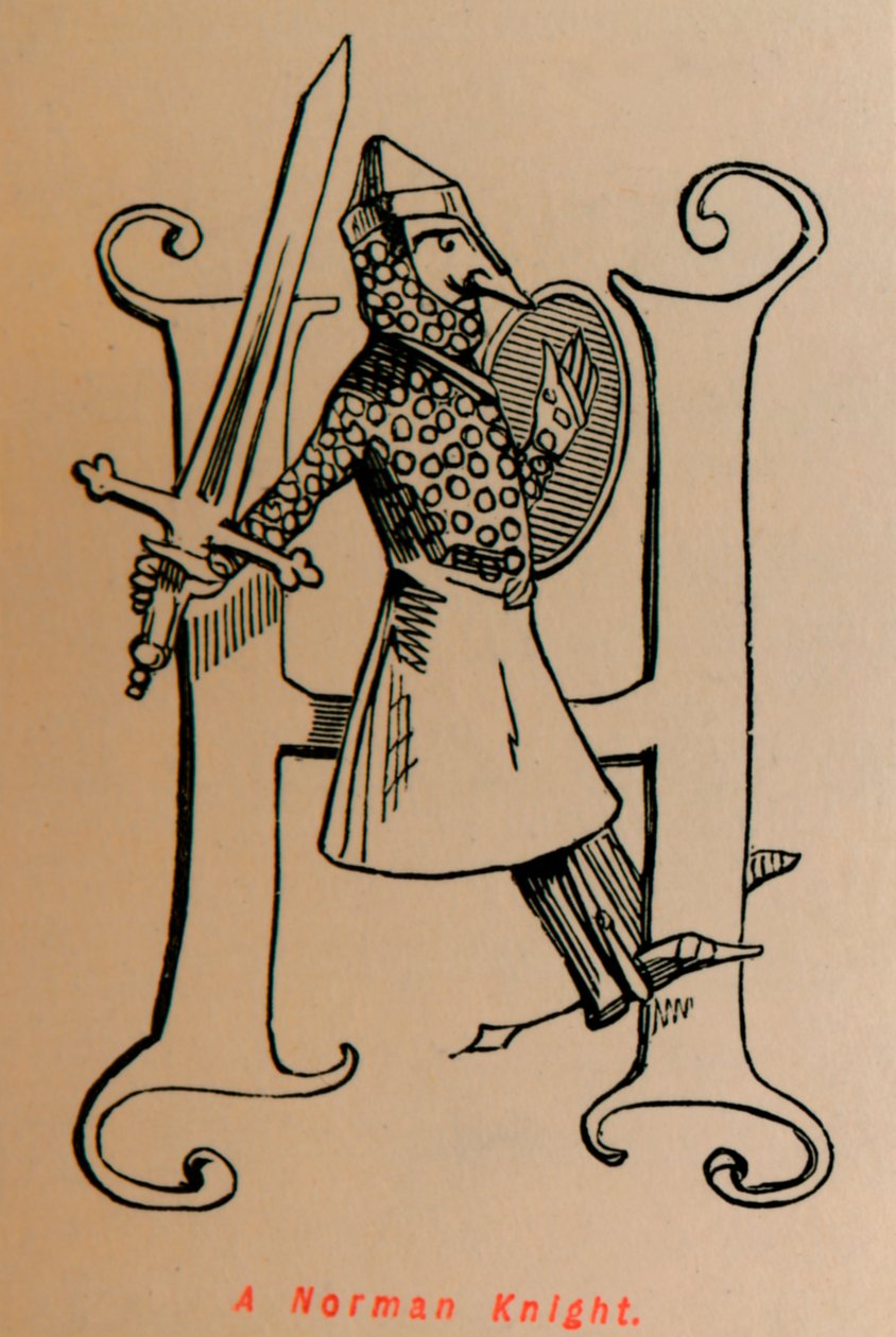 Egy normann lovag, 1860, 1860 c alkotó: John Leech