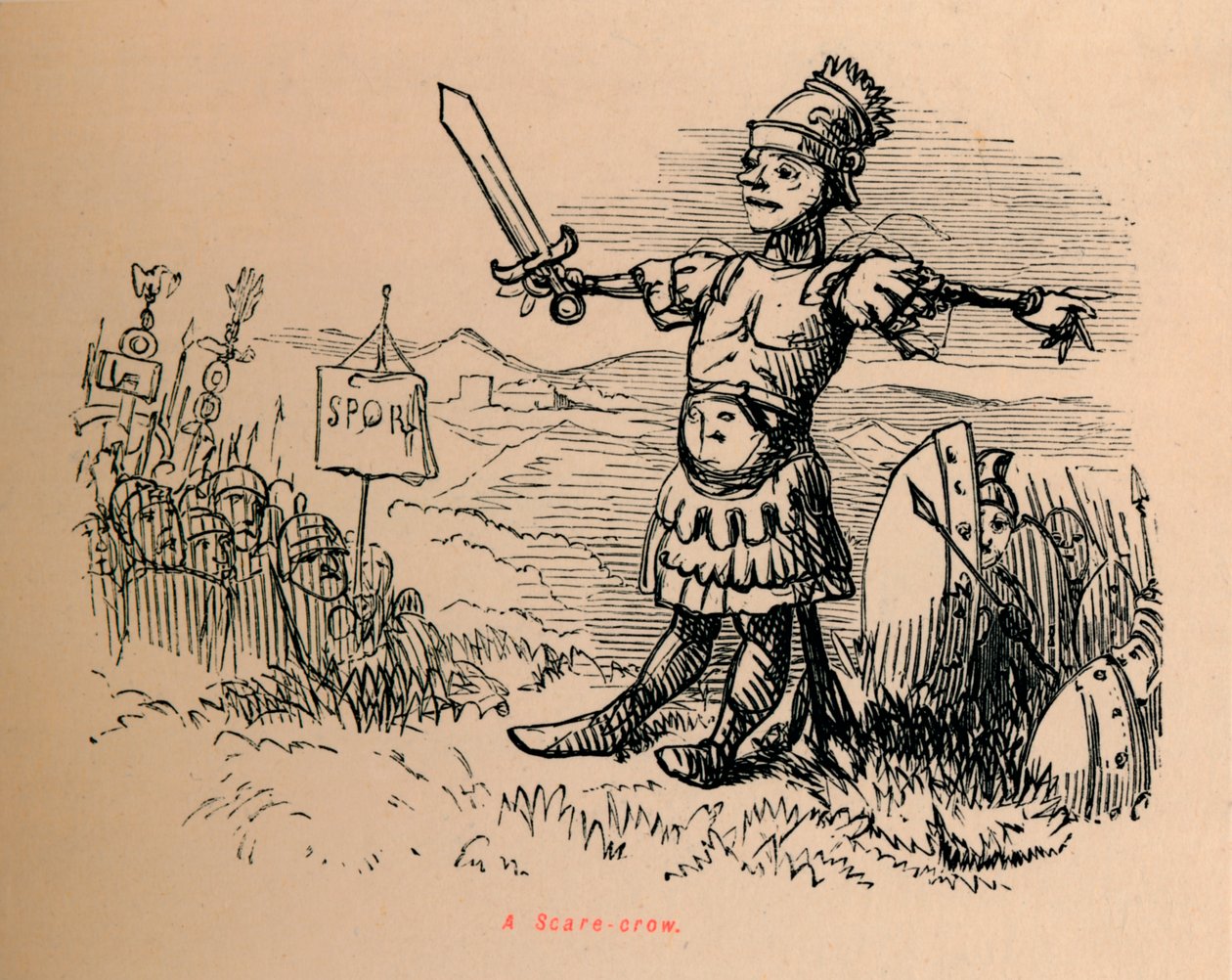 Egy madárijesztő, 1852 alkotó: John Leech