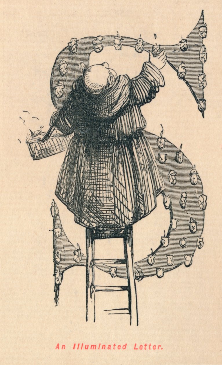 Egy világító levél, c1860, c1860 alkotó: John Leech