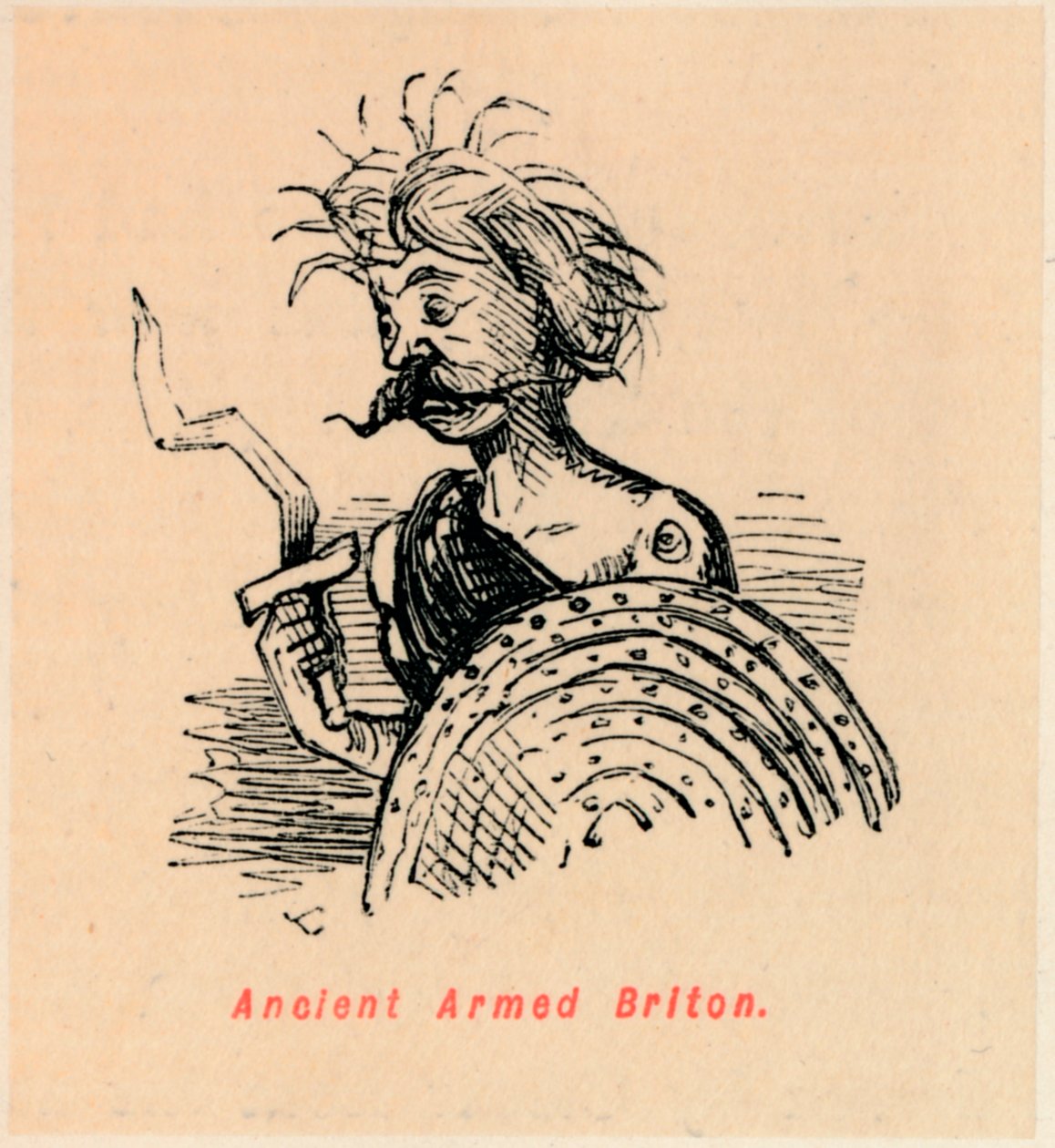 Ősi fegyveres brit, c1860, c1860 alkotó: John Leech