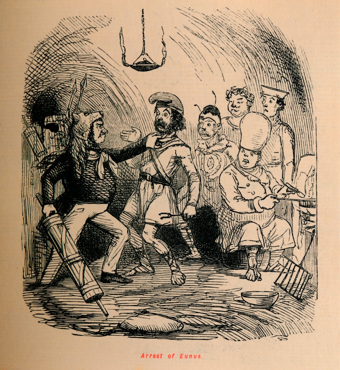 Eunus letartóztatása, 1852 alkotó: John Leech