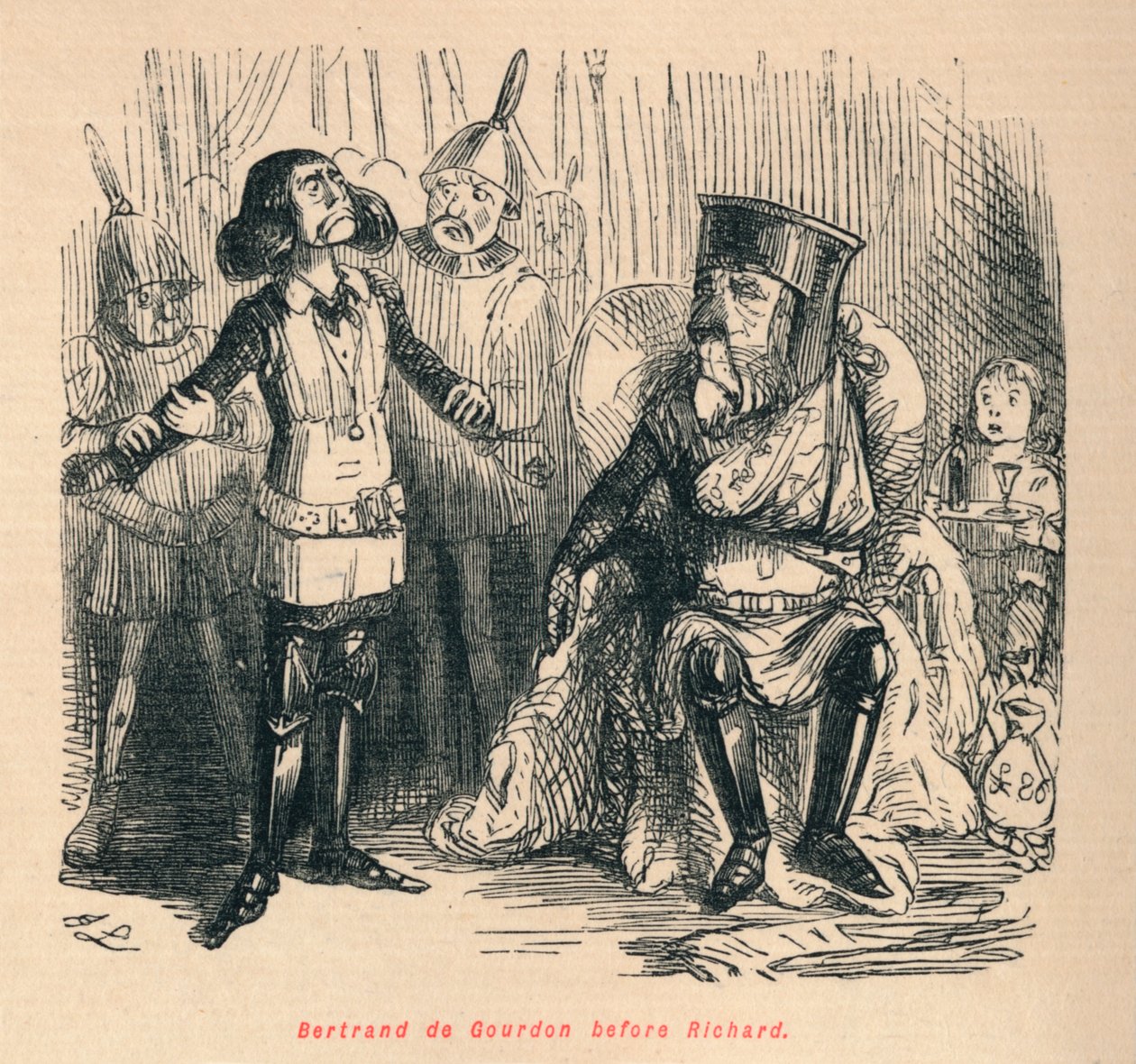 Bertrand de Gourdon Richard előtt, c1860, c1860 alkotó: John Leech