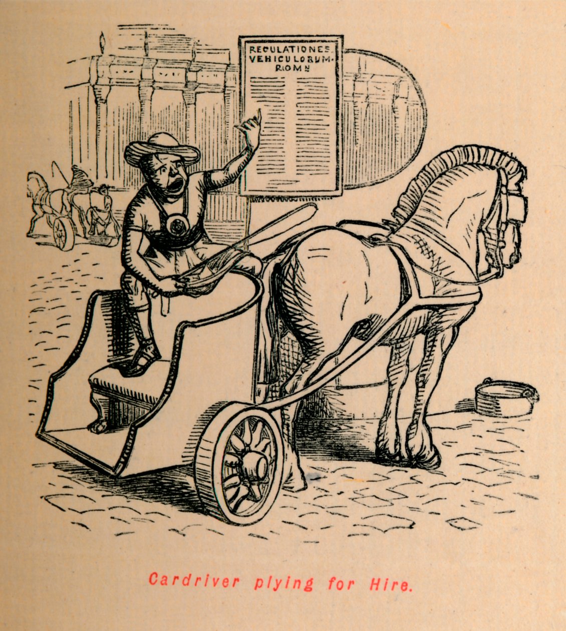Autósofőr bérelt, 1852 alkotó: John Leech