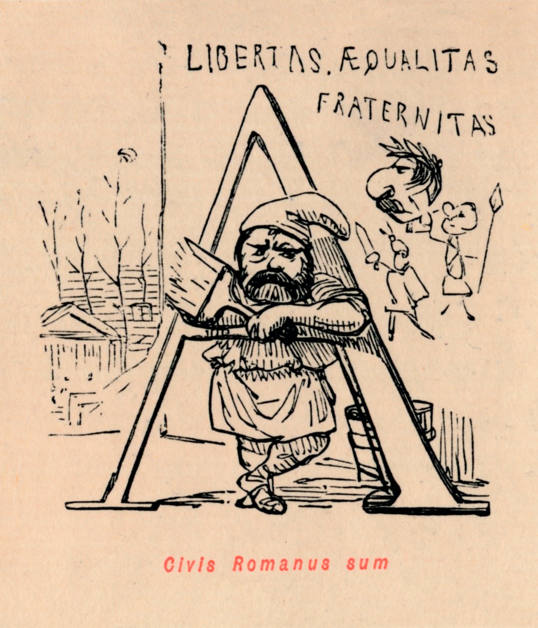 Római állampolgár vagyok, 1852 alkotó: John Leech