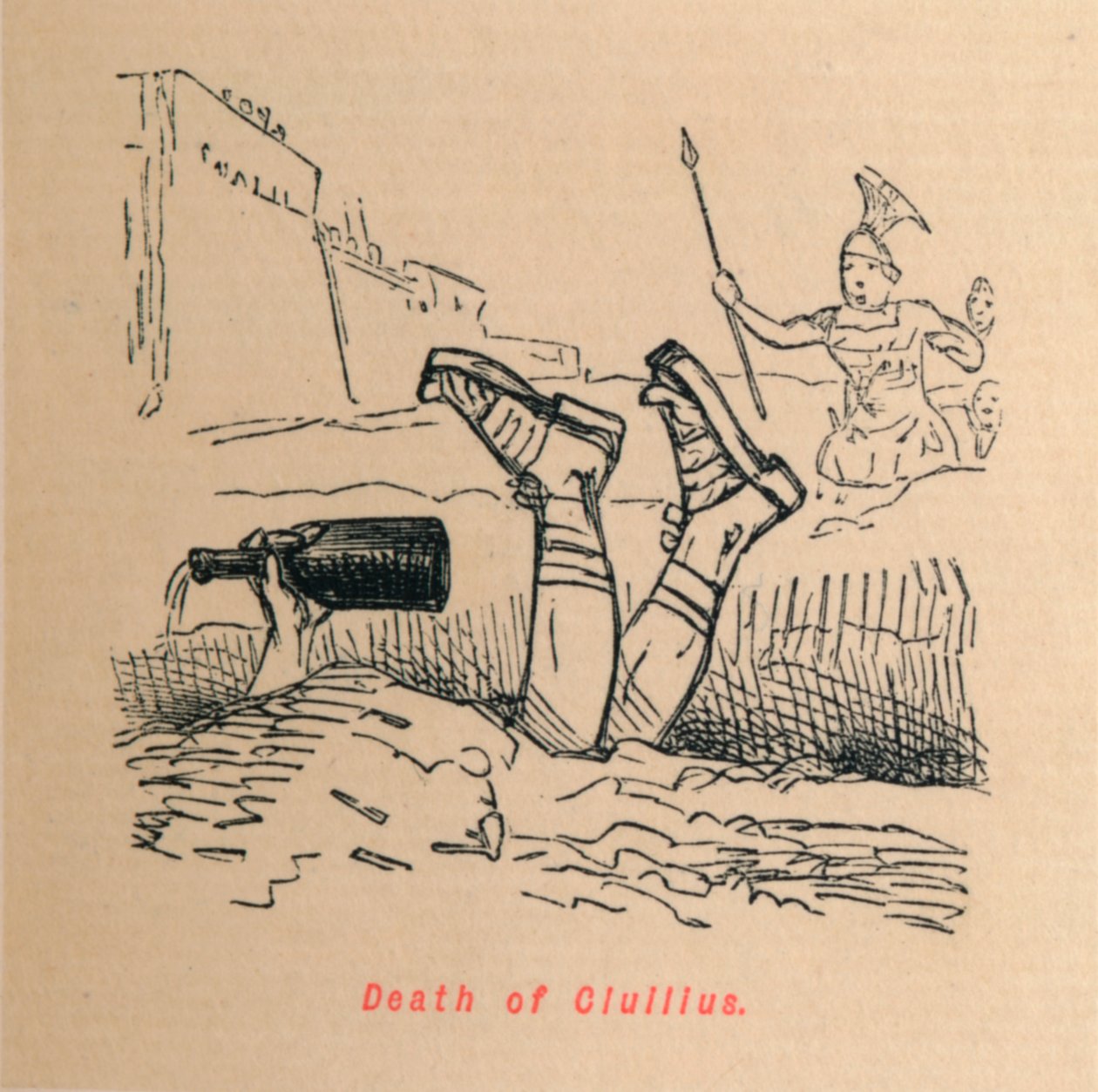 Civilius halála, 1852 alkotó: John Leech