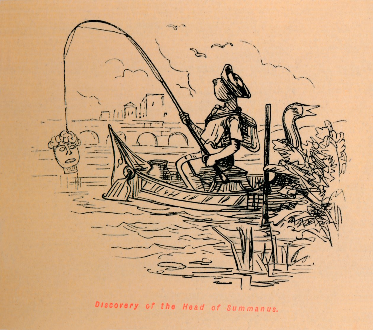 A Summanus fejének felfedezése, 1852 alkotó: John Leech