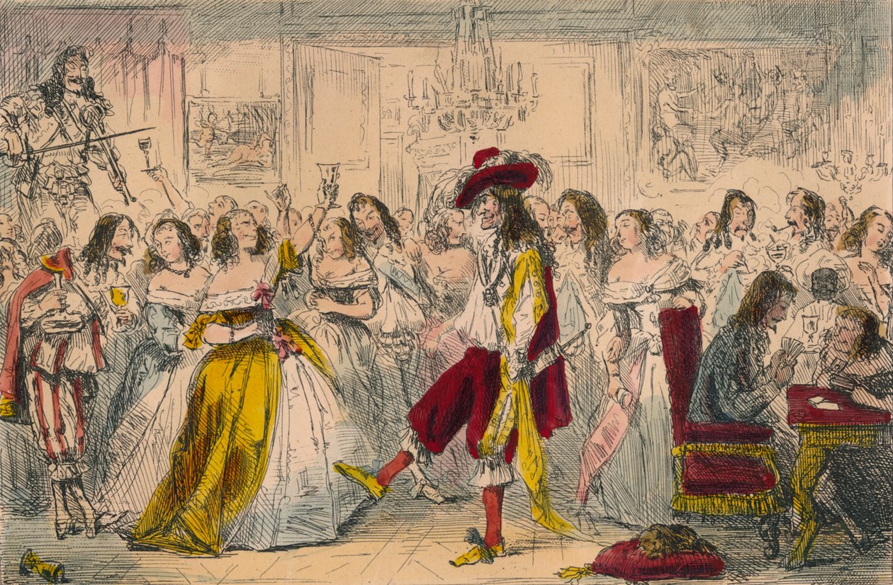 Esti mulatság – II. Károly ideje, 1850 alkotó: John Leech