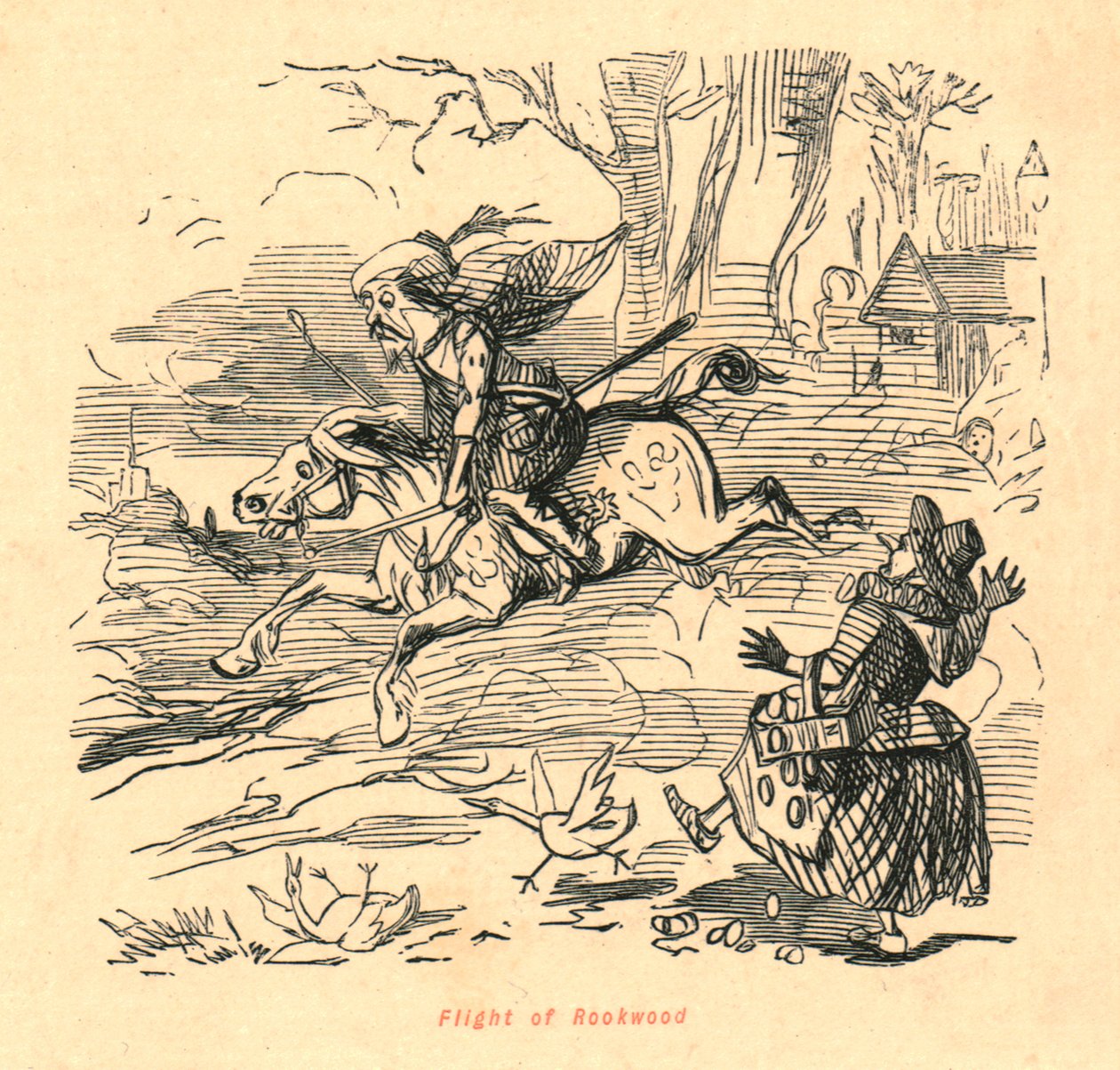 Rookwood repülése, 1897. alkotó: John Leech